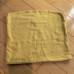 Mustard yellow tube top!